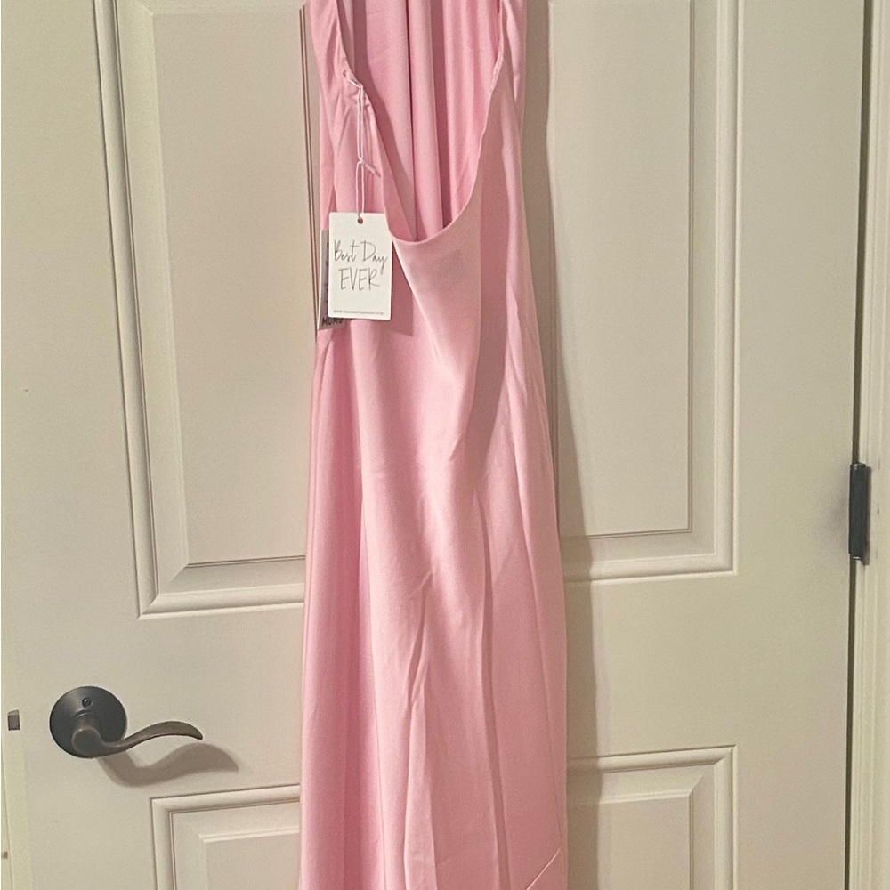 NWT! Show Me Your MuMu Pink Halter Maxi Dress - Picture 3 of 6
